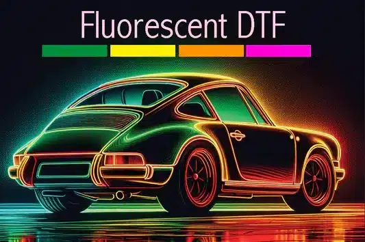 DTF Fluorescent Transfers by Size Image